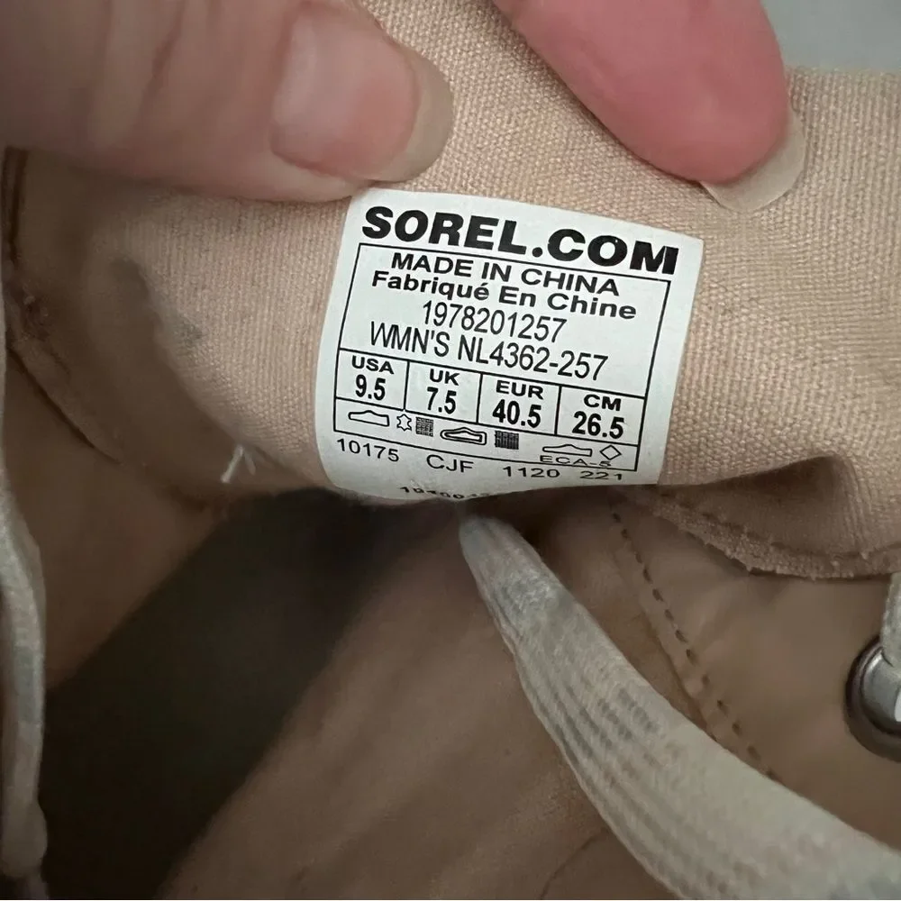 SOREL Women's Joan of Arctic Wedge II Lexie Boot Waterproof Leather Wedge 9.5